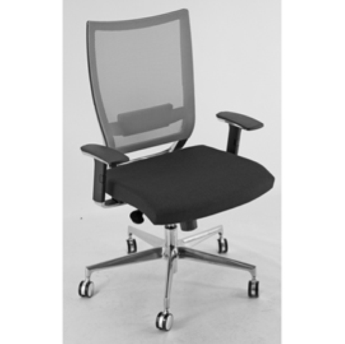 POLTRONA SEMIDIREZIONALE COT XL (150kg NERO e RETE GRIGIA